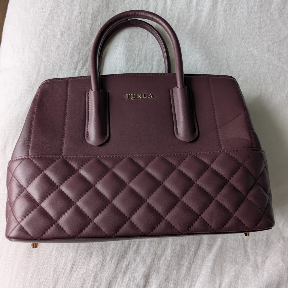 Furla Quilted Bag - Deep Purple